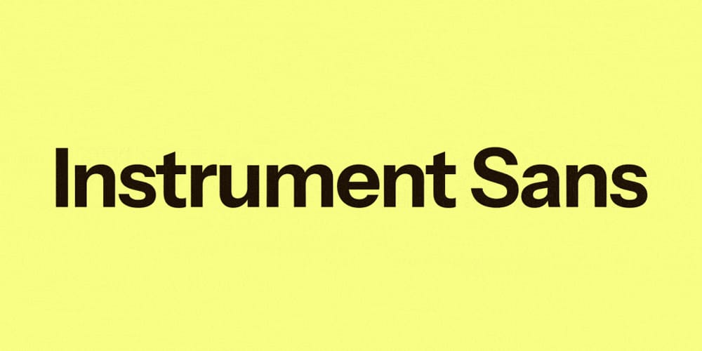 200+ Great Free Fonts for Designers 157 Instrument Sans