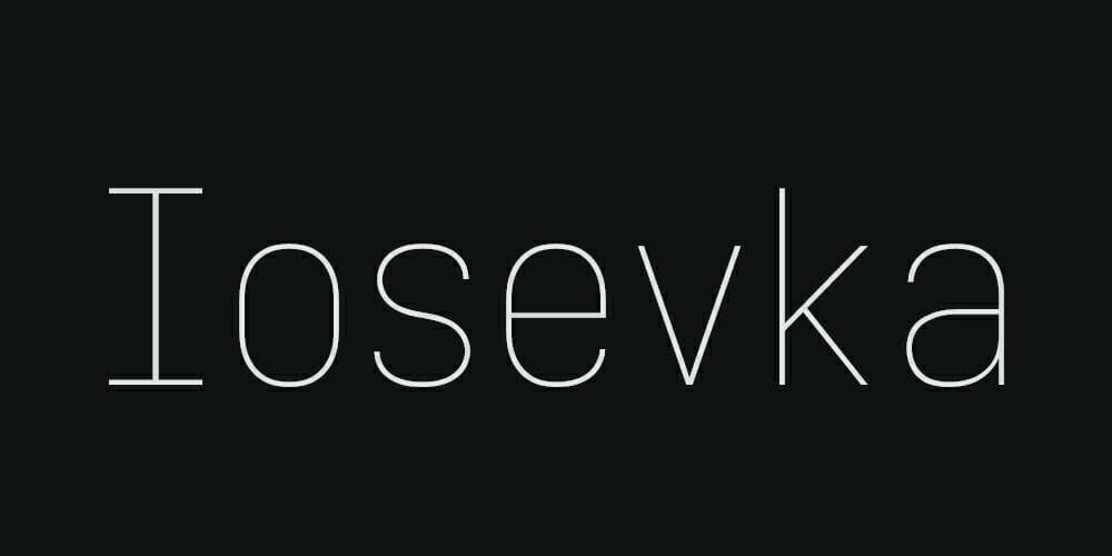 200+ Great Free Fonts for Designers 154 Iosevka