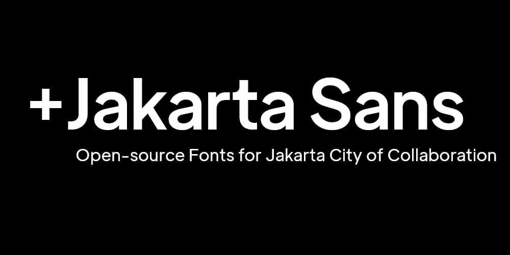 200+ Great Free Fonts for Designers 199 Jakarta Sans