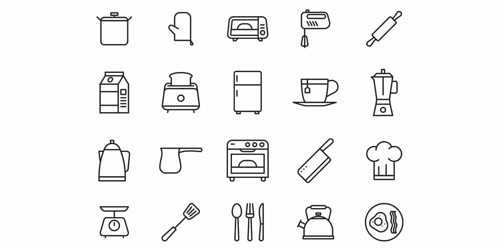 Best Free Icon Sets 2021 123 Kitchen Vector Icons