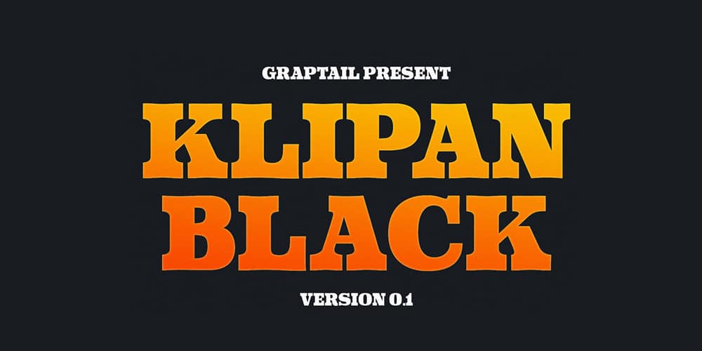 200+ Great Free Fonts for Designers 55 Klipan Black