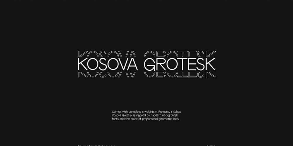 200+ Great Free Fonts for Designers 194 Kosova Font