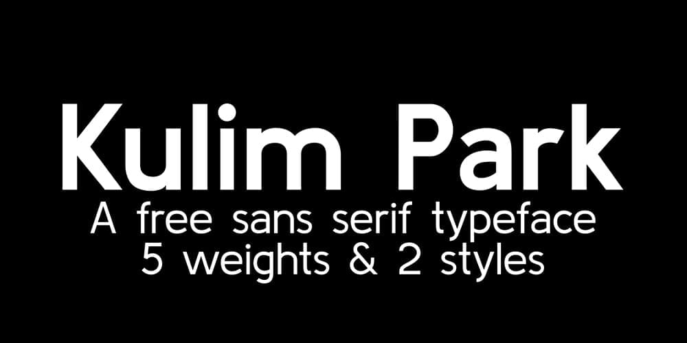 200+ Great Free Fonts for Designers 231 Kulim Park