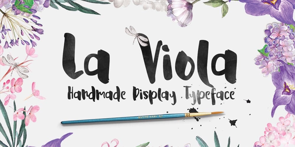 200+ Great Free Fonts for Designers 371 La Viola - Free Script Display Font