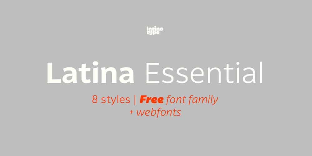 200+ Great Free Fonts for Designers 618 Latina Essential