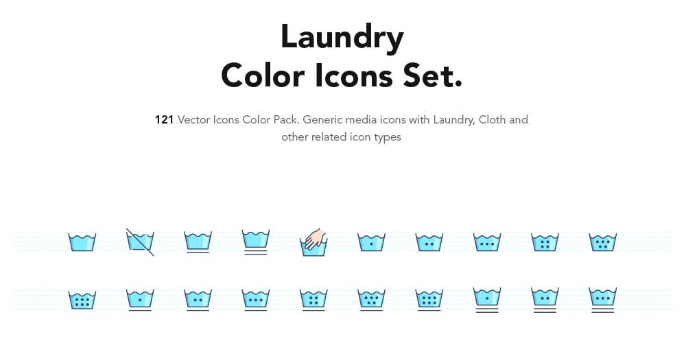 Best Free Icon Sets 2024 384 Laundry Color Icons