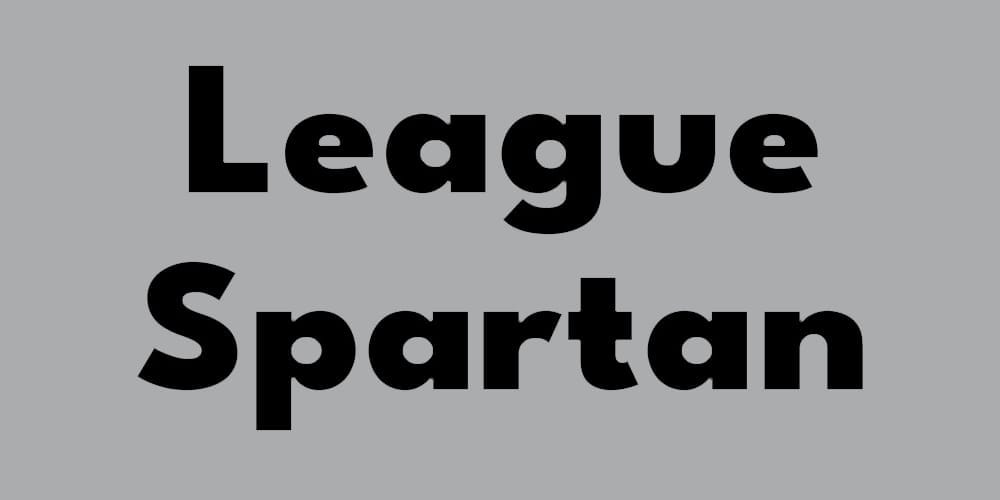 200+ Great Free Fonts for Designers 156 League Spartan