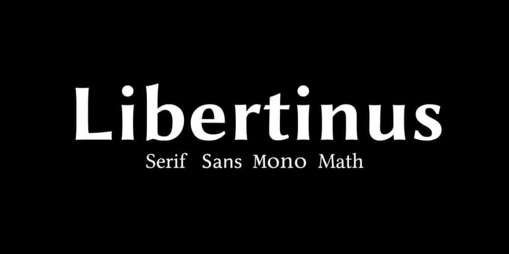 200+ Great Free Fonts for Designers 614 Libertinus Font