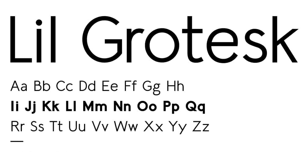 200+ Great Free Fonts for Designers 201 Lil Grotesk