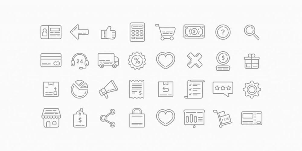 Best Free Icon Sets 2024 37 Line Icon Pack