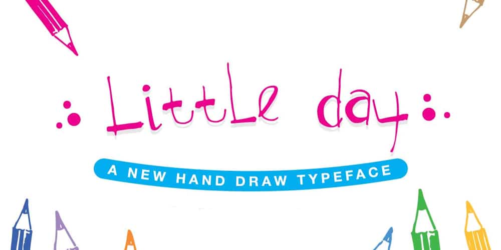 200+ Great Free Fonts for Designers 511 Little Day Font