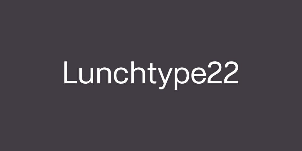 200+ Great Free Fonts for Designers 224 Lunchtype