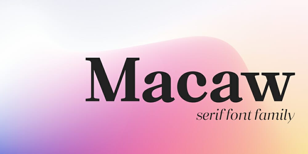 200+ Great Free Fonts for Designers 74 Macaw Font