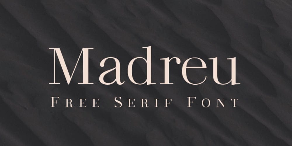 200+ Great Free Fonts for Designers 99 Madreu Font