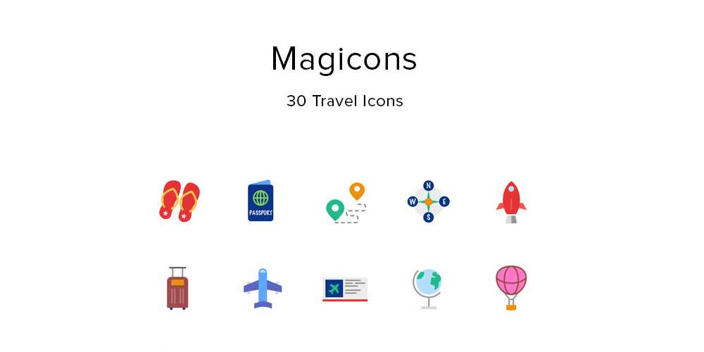 Best Free Icon Sets 2024 378 Magicons Free Travel Icons