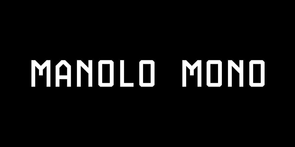 200+ Great Free Fonts for Designers 628 Manolo Mono Typeface