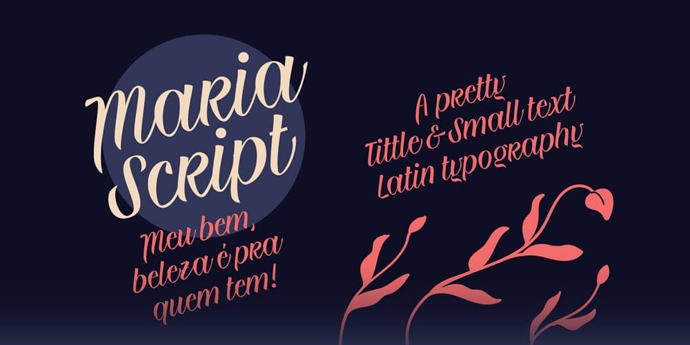 200+ Great Free Fonts for Designers 387 Maria Script Font