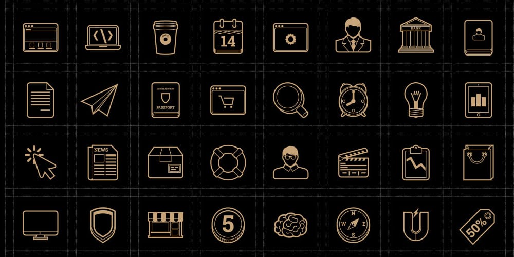 Best Free Icon Sets 2021 199 Marketing Vector Line Icons