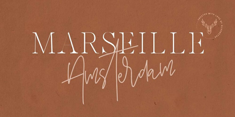 200+ Great Free Fonts for Designers 674 Marseille and Amsterdam Font Duo