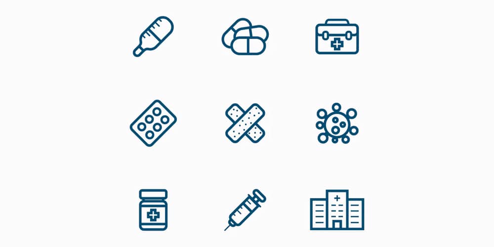 Best Free Icon Sets 2024 171 Medicine Line Icons