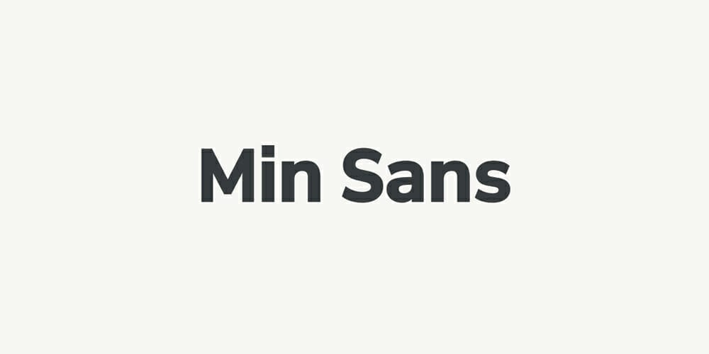 200+ Great Free Fonts for Designers 168 Min Sans