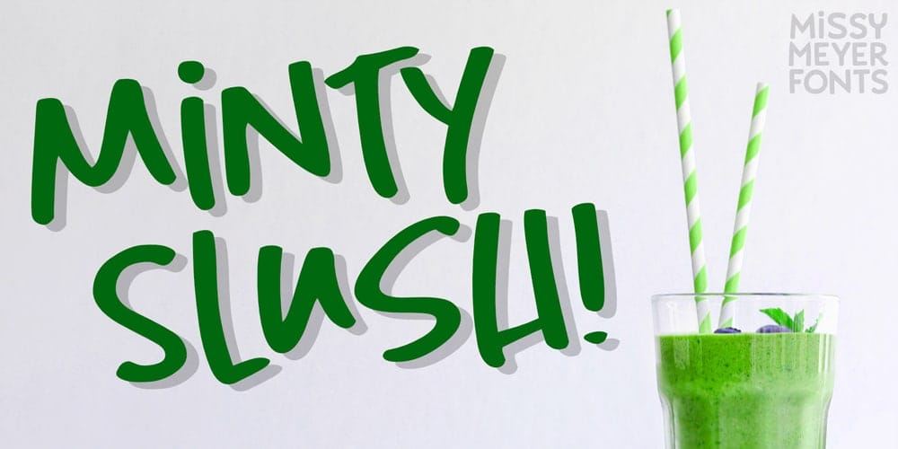 200+ Great Free Fonts for Designers 483 Minty Slush Font