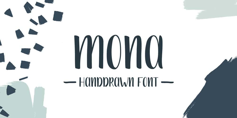 200+ Great Free Fonts for Designers 515 Mona Handdrawn Font