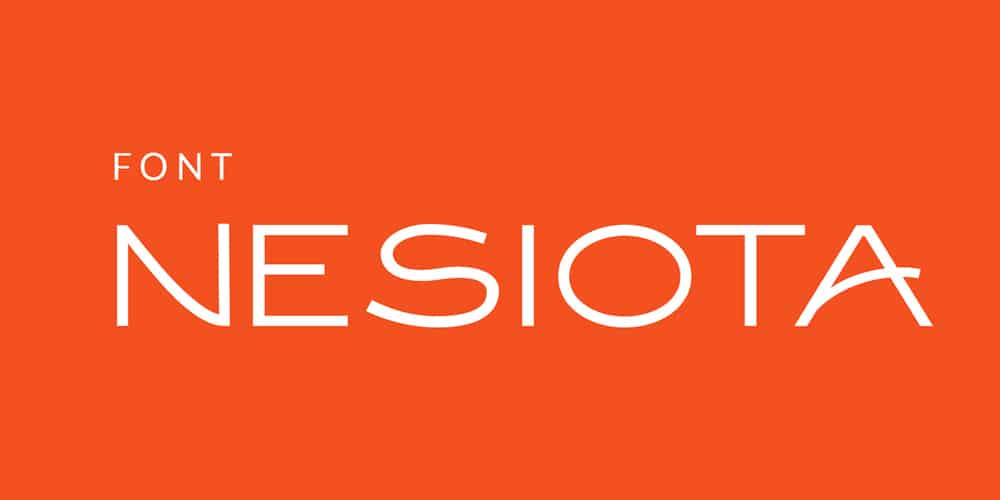 200+ Great Free Fonts for Designers 184 Nesiota Font