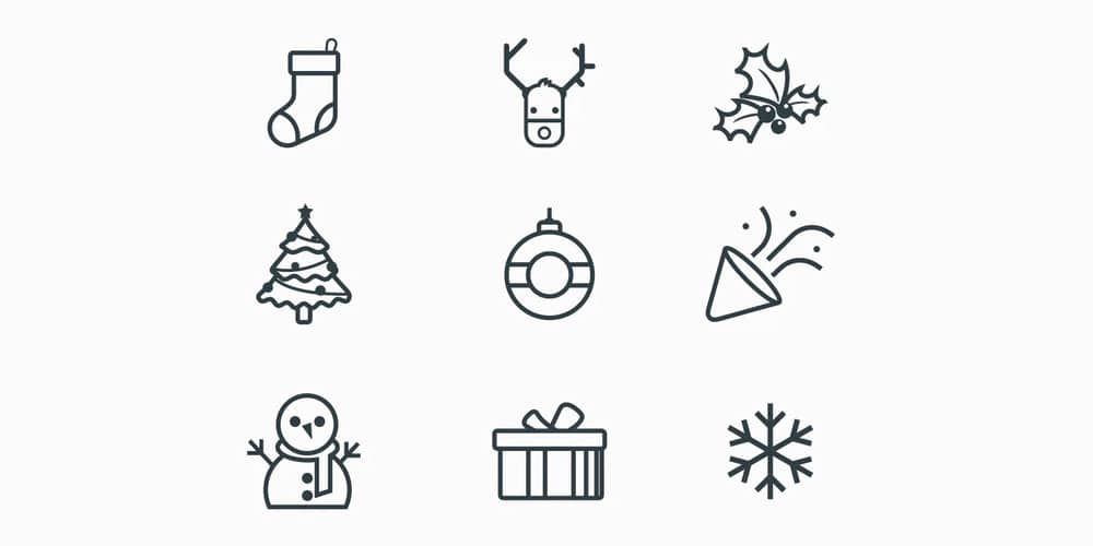 Best Free Icon Sets 2024 231 New Year Line Icons