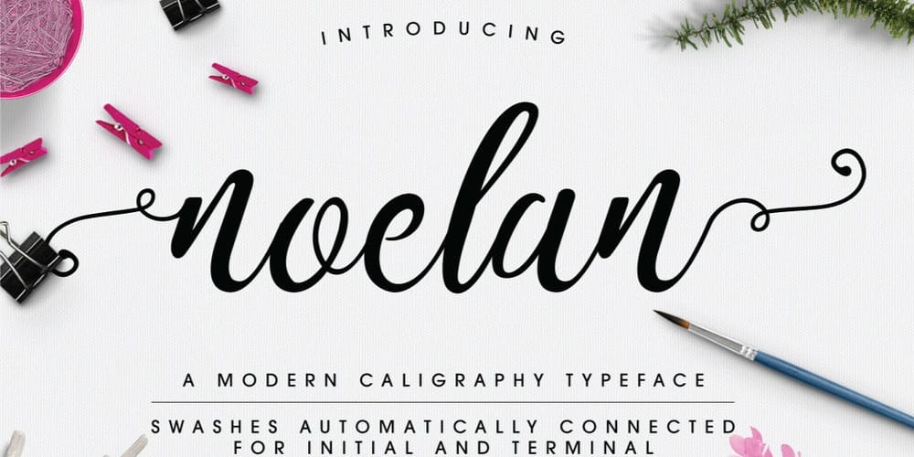 200+ Great Free Fonts for Designers 460 Noelan Script