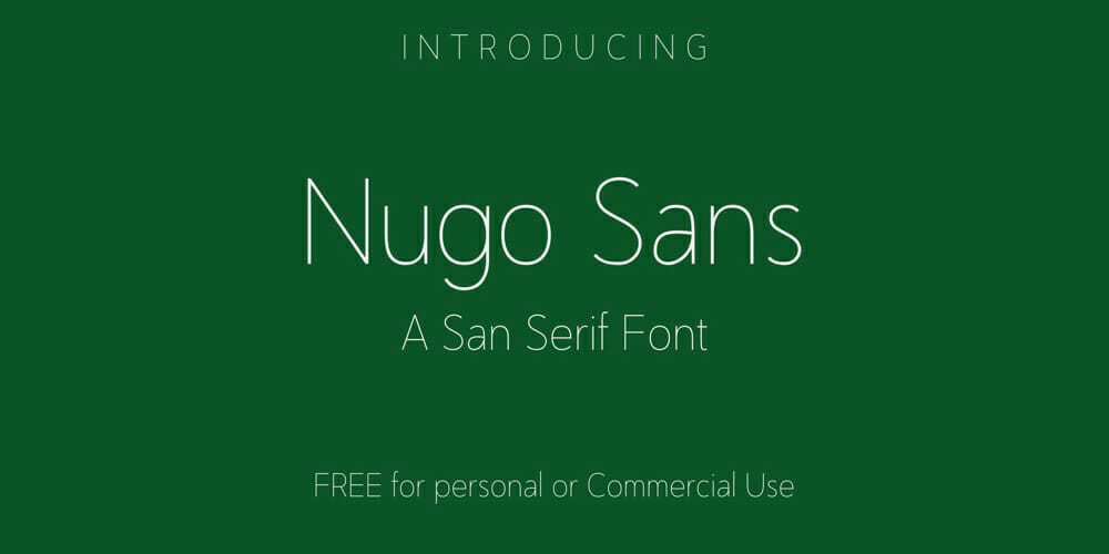 Nugo Sans Font