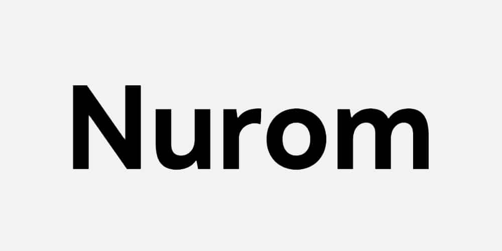 200+ Great Free Fonts for Designers 185 Nurom Font