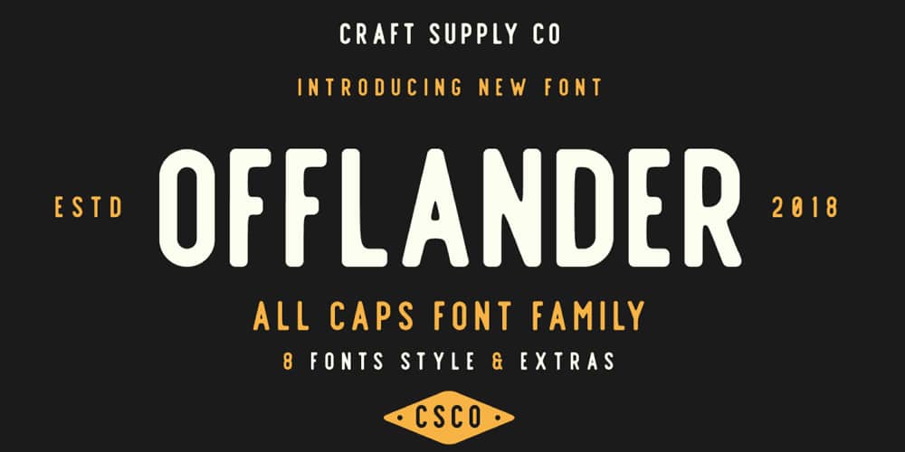 Offlander Rough Font