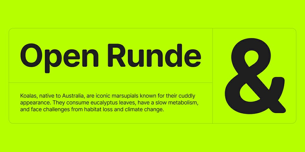 200+ Great Free Fonts for Designers 166 Open Runde