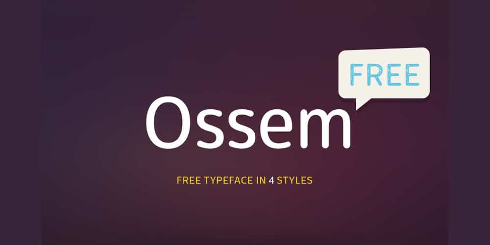 200+ Great Free Fonts for Designers 295 Ossem Font