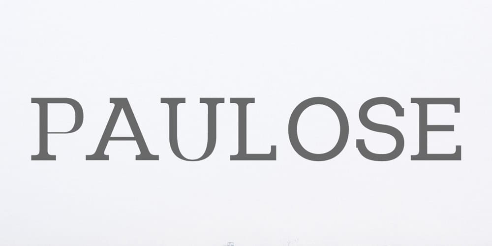 200+ Great Free Fonts for Designers 124 Paulose Font