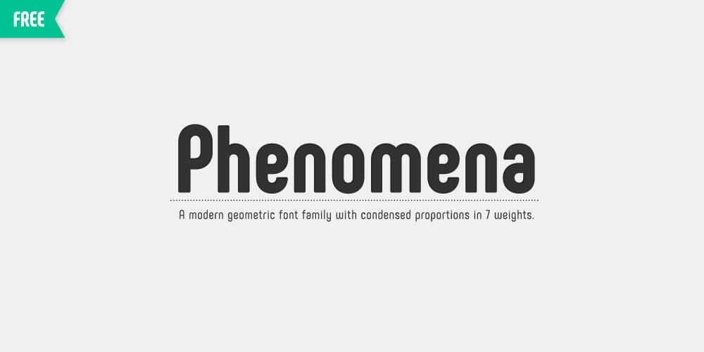 200+ Great Free Fonts for Designers 302 Phenomena font