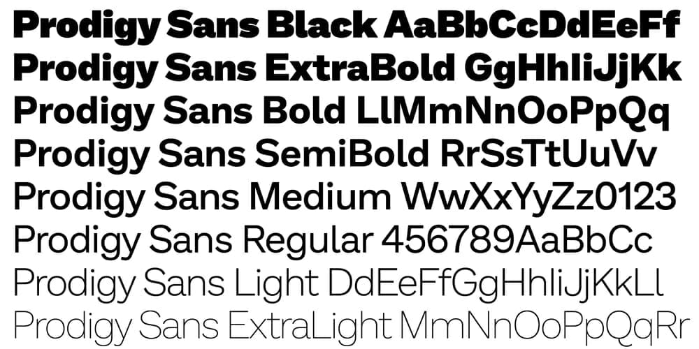 200+ Great Free Fonts for Designers 222 Prodigy Sans
