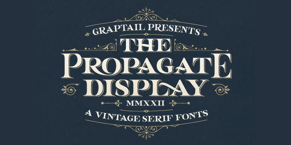 200+ Great Free Fonts for Designers 40 Propagate Serif Font