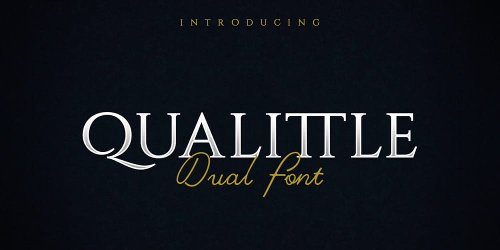 200+ Great Free Fonts for Designers 675 Qualittle Dual Font