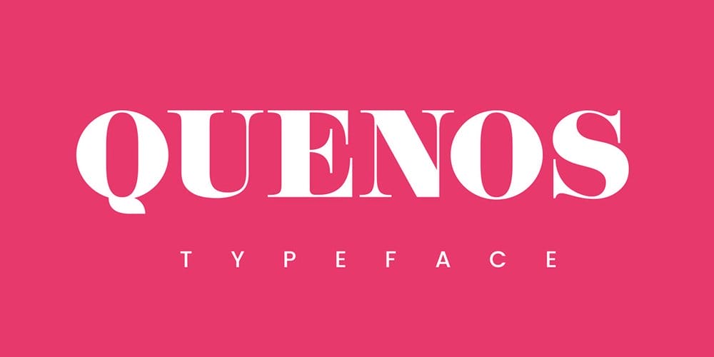 200+ Great Free Fonts for Designers 138 Quenos Typeface