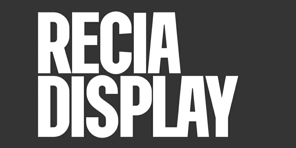 200+ Great Free Fonts for Designers 305 Recia Display