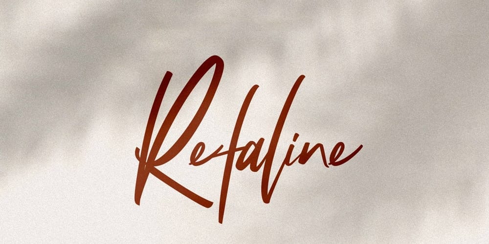 200+ Great Free Fonts for Designers 390 Refaline Script Font