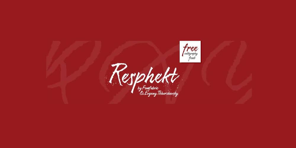 200+ Great Free Fonts for Designers 467 Resphekt Font