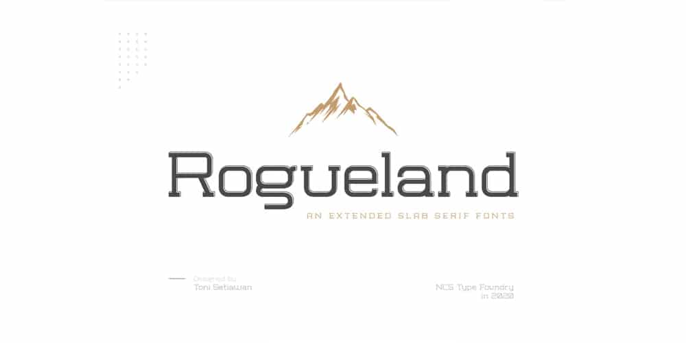 200+ Great Free Fonts for Designers 103 Rogueland Slab