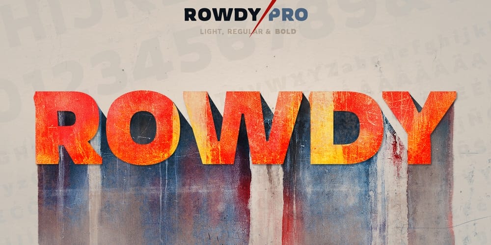 Rowdy Pro Free Font