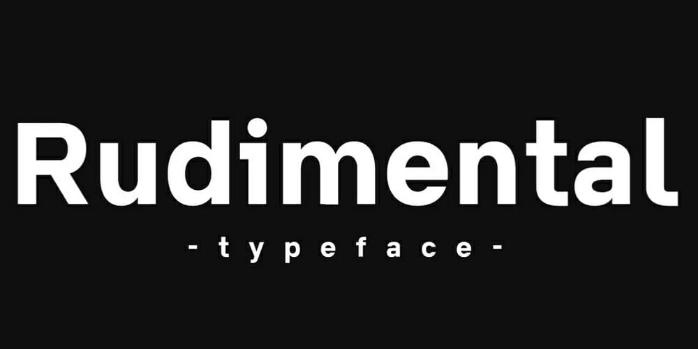 200+ Great Free Fonts for Designers 184 Rudimental Typeface