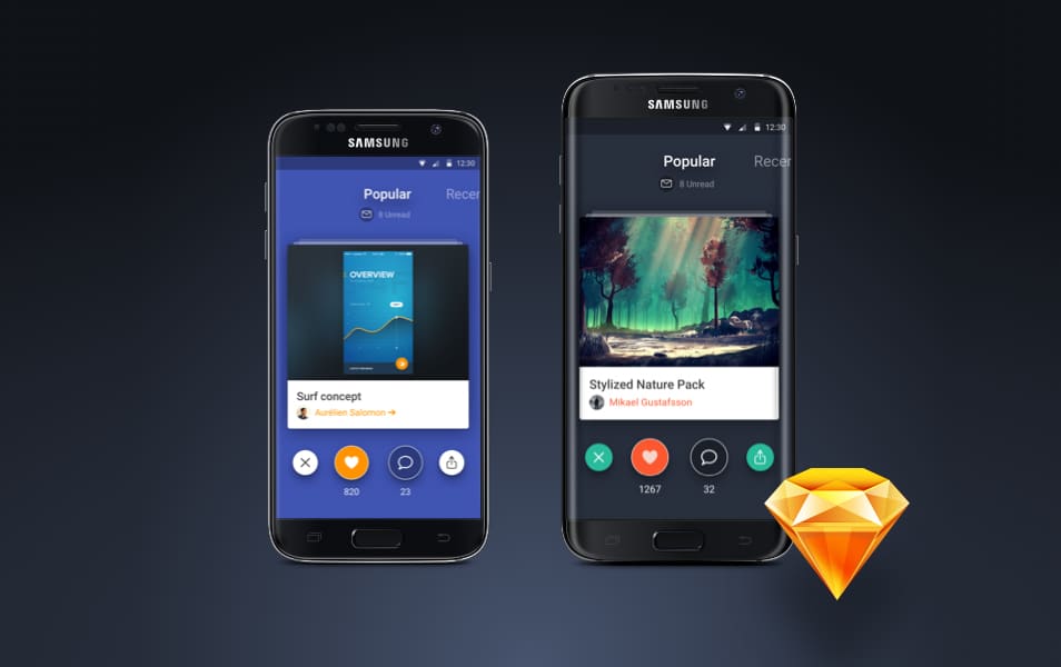 300+ Smartphone Mockup PSD Templates 72 Samsung Galaxy S7/Edge Freebie