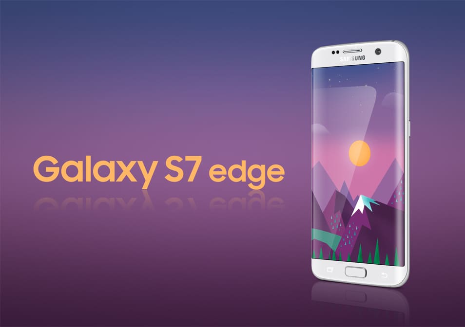 Samsung Galaxy S7 Edge Mockup