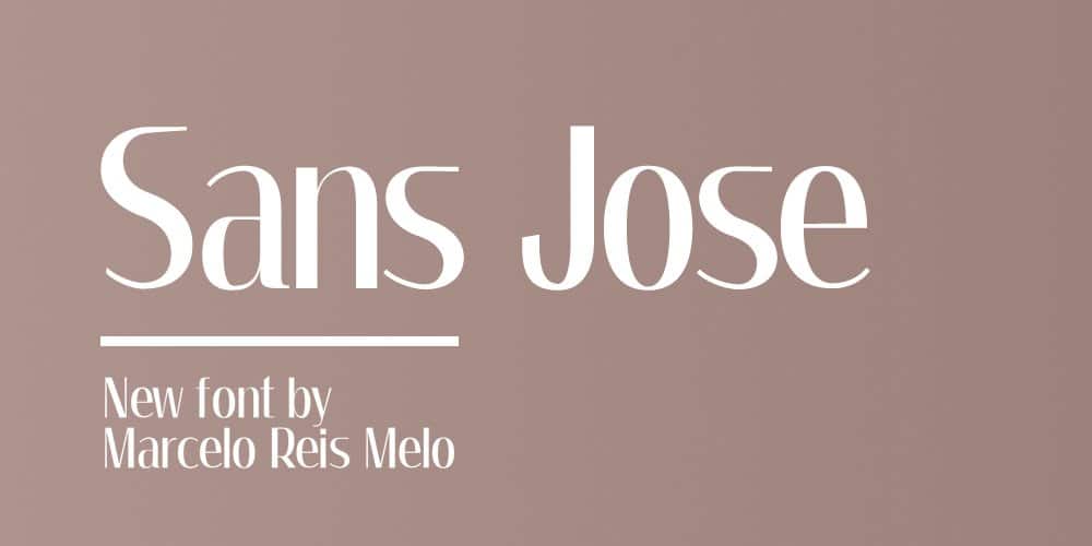 200+ Great Free Fonts for Designers 285 Sans Jose Font